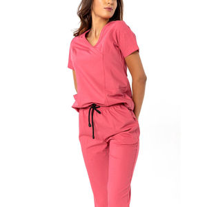 Juego de exfoliante médico de tela de lona de algodón 100% hecho a medida de alta calidad, uniforme de enfermera de último diseño para mujer - Product Image 3