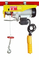 Mini palan électrique 300 kg 500 kg 1000 kg de capacité de levage, palan à câble avec chaîne en acier 220V pour fermes et hôtels