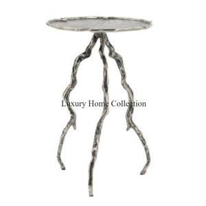Diseño de flores, latón, sombra antigua, metal, hogar, Centro decorativo y mesa auxiliar, diseño único a un precio razonable de la India - Product Image 6