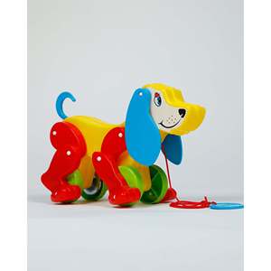 "Soft Plastic <b>Pull</b>-<b>Along</b> <b>Dog</b> Toy for Fun & Safe Play" - Product Image 3