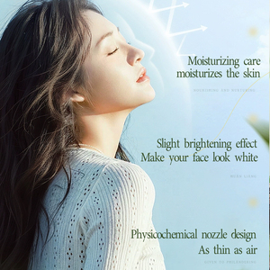 Protezione solare minerale vegana etichetta privata nebbia 90ml SPF 50 difesa UV a base d'acqua schiarente per la <span class=keywords><strong>pelle</strong></span> SPF 50 protezione solare sbiancante - Product Image 4