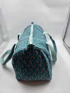 กระเป๋าเดินทางทรงดัฟเฟิลผ้าฝ้ายคันธาแบบควิลท์ สไตล์โบโฮ ซาฟารี หรูหรา เป็นมิตรกับสิ่งแวดล้อม ความจุขนาดใหญ่ ทนทาน เหมาะสำหรับกิจกรรมกลางแจ้ง (มีซิป) - Product Image 2