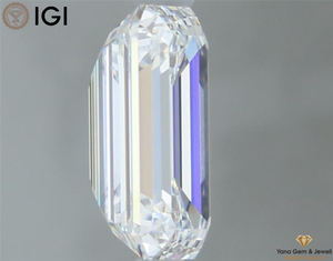 Bourn to Shine 2.50กะรัตมรกตที่ดีที่สุดรูปทรง CVD ห้องปฏิบัติการที่ปลูกเพชรความคมชัดของ VS1 9.24มม. ใบรับรอง IGI - Product Image 6