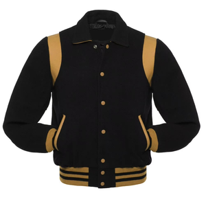 100% Wool Best Selling Men's Varsity <b>Jacket</b> Custom High Quality Winter Casual Letterman <b>Jacket</b> Button Waterproof Print - Product Image 3