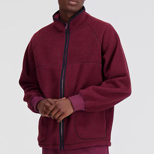 Vente en gros Vestes Polaires Douces pour Hommes Streetwear Décontracté Hiver Echauffement Fermeture Éclair Pull Polaire Tops Veste pour Hommes - Product Image 5