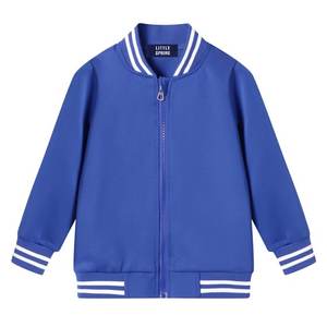 \ Varsity Jacket Zip Up Letterman Jacket Vêtements d'extérieur Printemps Automne Vêtements Rose vif - Product Image 3