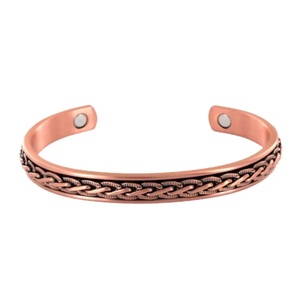 Pulsera de cobre de terapia magnética más popular Patrón de moda-Uso envuelto para beneficios de salud Brazalete de terapia magnética - Product Image 3