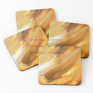 Venta al por mayor personalizada hogar creativo tablero de queso empalme con Acacia madera cuadrado redondo mejor posavasos personalizado taza de bebida - Product Image 5