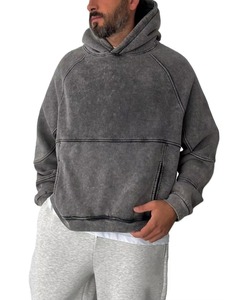 Sweat à capuche surdimensionné personnalisé pour homme, en coton molletonné, imprimé numériquement, style streetwear, fabricant OEM en gros - Product Image 1