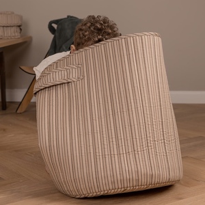Bolsa Organizadora para Carrinho de Bebê em Algodão, Armazenamento para Berço, Bolsa de Fraldas para Recém-Nascidos, Balde Cilíndrico Portátil com Estampa de Urso - Product Image 2