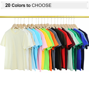 Camisetas de verano de alta calidad para hombre 100% algodón de punto de manga corta Regular Fit Casual - Product Image 2