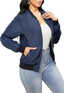 Chaqueta ligera informal de manga larga para mujer Outwear con bolsillos con un estilo informal - Product Image 2