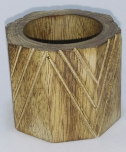 Juego de servilleteros de madera de Mango hechos a mano de alta calidad con servilletero de efecto quemado regalo para decoración de mesa de boda y fiesta - Product Image 2