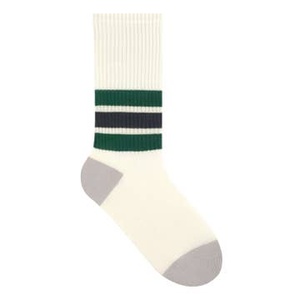 High Quality Retro Striped Crew Tennis Socks Custom Sport Style Contrast Heel <b>Toe</b> Design Breathable Anti-Bacterial Wholesale ODM - Product Image 2