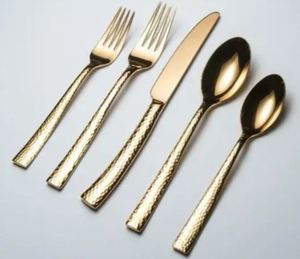 Juego de cubiertos de lujo de Metal decorativo de Venta caliente para uso en hoteles y restaurantes domésticos a precio mayorista - Product Image 6