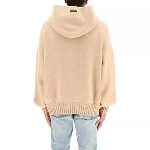 Sudadera con capucha de lana de algodón 100 Heavyeight de 400gsm de gran tamaño para hombre - Product Image 4