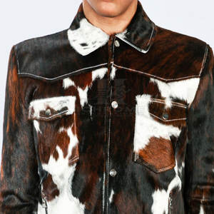 Veste en cuir de vachette grande taille vente en gros veste d'hiver pour l'extérieur veste en cuir de vachette pour hommes à des prix abordables - Product Image 4