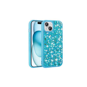 Funda de Silicona con Brillantes y Acabado Brillante de la Línea Premium ASMA para iPhone 15, Carcasa Protectora en Blanco, Estilo Elegante - Product Image 2