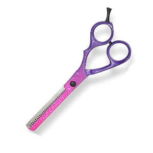 Ciseaux amincissants pour cheveux de qualité chirurgicale Ciseaux amincissants en acier métallique revêtus de papier de 5.5 pouces avec repose-doigt - Product Image 4