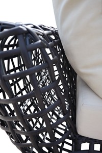 PRSB-033 Lit de soleil moderne en poly rotin pour villa extérieure, hôtel, chambre à coucher, parc avec un design élégant - Product Image 4