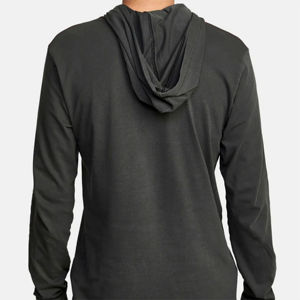 Automne Heavy Zip Hoodie Personnalisé OEM Designer Plus 6XL Couleur Unie Broderie Lâche À Capuche 100% Coton Plaine Teint Techniques - Product Image 4