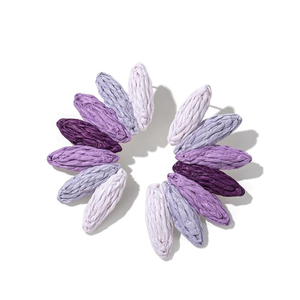 Eye-catching Design Natural Seagrass <b>Fashion</b> Jewelry <b>Earrings</b> <b>Fashion</b> <b>Earrings</b> Handmade Wholesale From Vietnam Artisans - Product Image 1