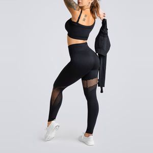 2024 verano alta calidad logotipo personalizado conjunto de Yoga para mujer 3 piezas con características de talla grande patrón sólido 3 colores lisos para correr - Product Image 2