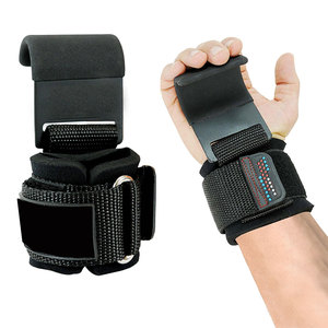 Crochets de musculation rembourrés pour une prise confortable et un soutien optimal, crochets de musculation en acier robuste - Product Image 1
