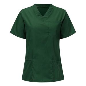 Uniforme de laboratorio y enfermería al por mayor, unisex, de mezclilla de algodón, con material de soporte de tejido de secado rápido, ODM 2026 - Product Image 2