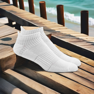 Chaussettes d'entraînement Half Terry pour hommes personnalisées avec logo Chaussettes de sport décontractées antidérapantes pour les sports d'été - Product Image 6