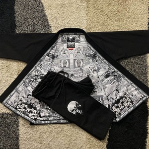Gi de Jiu Jitsu noir personnalisé pour adultes, uniforme de tissage de perles BJJ MMA avec broderie de logo et service de vêtements de sport OEM - Product Image 6