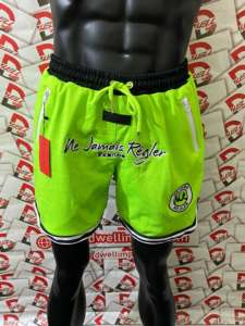 Pantalones Cortos Personalizables para Hombre, Shorts de Gimnasio, Cintura Elástica, Cordón, Malla Transpirable, Secado Rápido, Estilo Vintage, Patrón Liso, Teñido - Product Image 3