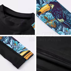 Venta caliente Premium MMA Gear Alta calidad Transpirable Secado rápido Ecológico Manga corta Rash Guard Spandex Poliéster Ropa deportiva - Product Image 3