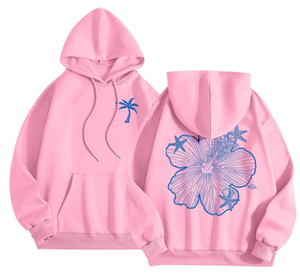 OEM moda mujer sudaderas con capucha de moda y de moda suelta Ajuste de alta calidad azul marino sudadera al por mayor personalizada mujer sudadera - Product Image 4