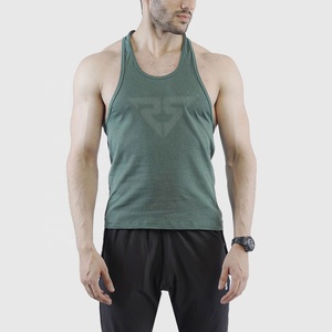 Diseño personalizado mejor calidad moda blanco negro algodón gimnasio desgaste hombres camisetas sin mangas entrenamiento Culturismo - Product Image 3