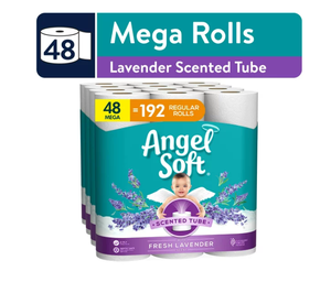 Papier toilette Angel Soft 2 plis en pâte de bois vierge, best-seller, 4 méga rouleaux et 36 rouleaux standard, fabriqué au Royaume-Uni - Product Image 6