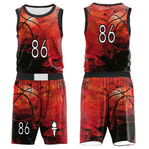2025 personnalisé hommes basket-ball maillot ensemble haute qualité imprimé respirant uniforme nouveau Design vêtements de basket-ball - Product Image 2
