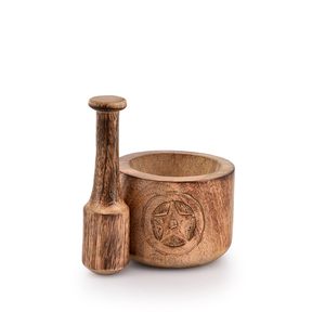 เครื่องใช้ในครัวทำจากไม้อะคาเซียเครื่องเทศเครื่องเทศเครื่องเทศเกลือขิงสำหรับบ้านและสวนครกและสาก - Product Image 2