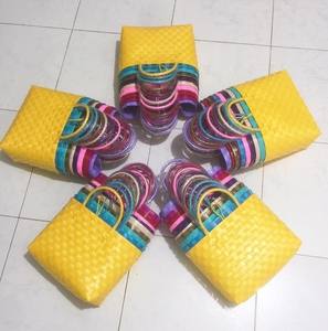 Sac en plastique grande capacité sacs à provisions tissage à la main Pp fourre-tout sac en plastique pour femmes 99GD hehe - Product Image 2