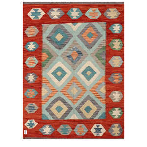 Alfombra Imaco Rugs Maimana Afganistán Kilim 191 x 142 cm Alfombra de Área y Juego - Product Image 1