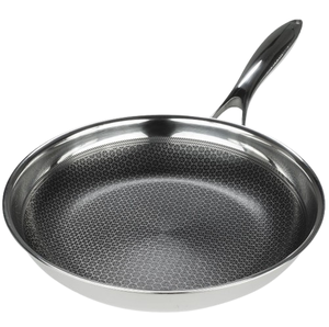 Sartén hecha a mano con acabado plateado, panqueques, desayuno redondo, mango de Metal, sartén antiadherente - Product Image 5