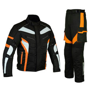 Traje de moto textil ligero para hombres con ventilación y armadura CE extraíble - Product Image 1