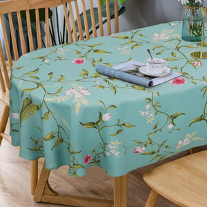 100% Cotton Hand Embroidered Tablecloth Wedding Tablecloth with Woven Technics - Product Image 2