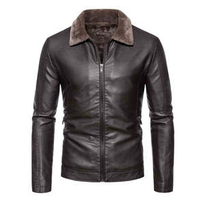 Manteau en peau de mouton, confort et style assurés, option de logo personnalisé, pour la mode masculine d'hiver, tenues superposées et usage quotidien - Product Image 2