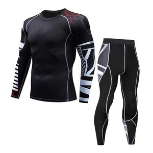 Ensemble de compression pour hommes de premier rang vêtements de sport d'entraînement ensembles de yoga vêtements de sport ensemble de yoga de compression respirant avec votre propre logo - Product Image 1