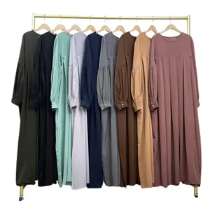 Hot Sale 2pcs Sets Abaya Supplier Long Sleeves Turkey Arabic Islamic Clothing 2024 Dubai Abaya Musalmane Prayer Dress for Ladies