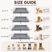 Sofá cama ortopédico moderno de lujo para perros, espuma viscoelástica de felpa con funda lavable extraíble para perros pequeños y gatos