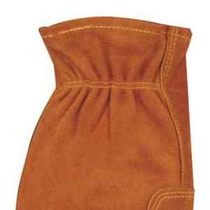 Guantes de conducción de cuero cómodos Guantes de conducción de cuero de vaca resistentes divididos ligeros Guantes de conducción de cuero antivibración de grano de seguridad - Product Image 2