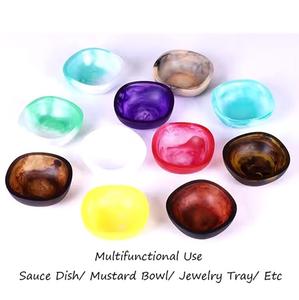 ALLIANCE CRAFT-Ensaladera de madera de bambú y resina epoxi de alta calidad, utensilios de cocina y vajilla aptos para alimentos - Product Image 4