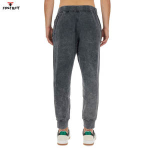 Jogger léger lavé à l'acide coupe confortable et style décontracté taille moyenne prix raisonnable avec des pantalons pour hommes à faible quantité minimale de commande - Product Image 2